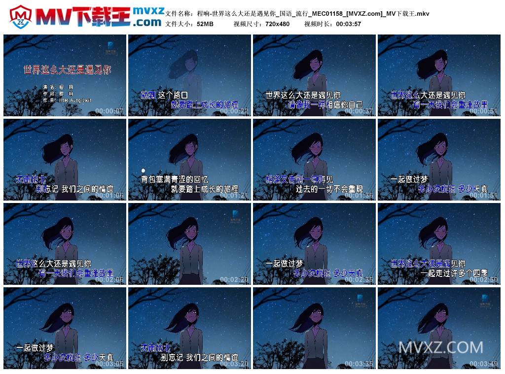 程响-世界这么大还是遇见你_国语_流行_MEC01158